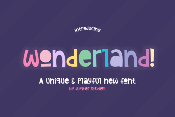Wonderland Playful Display Font
