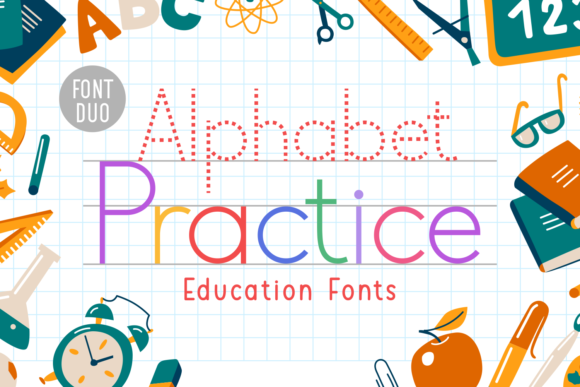 Alphabet Practice Sans Serif Font