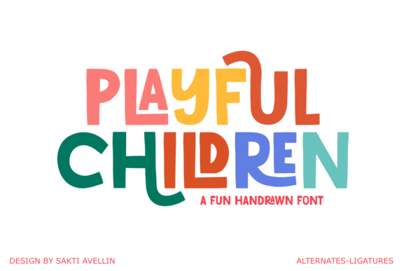 Playful Children Handcrafted Display Font