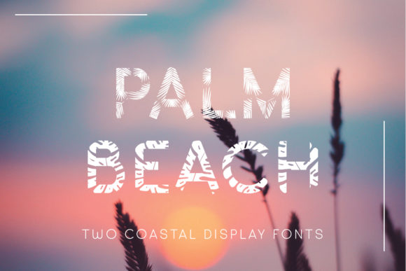 Palm Beach Duo Display Font