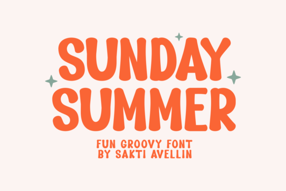 Sunday Summer Retro Handcrafted Font