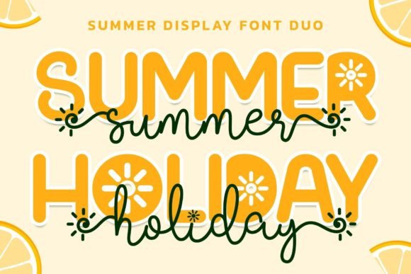 Summer Holiday Playful Font Duo