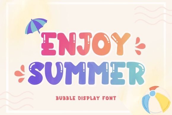 Enjoy Summer Cute Casual Display Font