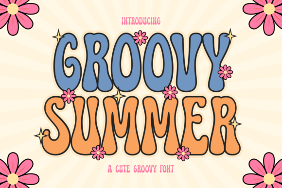 Groovy Summer Retro Display Typeface