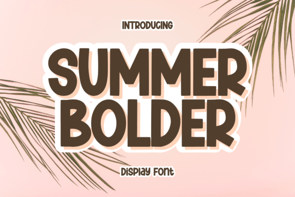 Summer Bolder Quirky Display Font