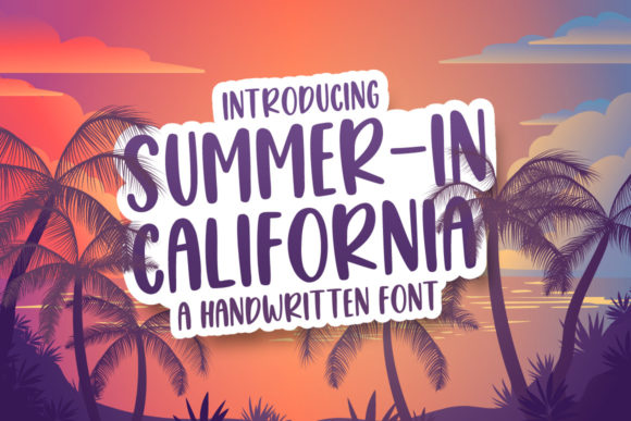Summer in California Display Font