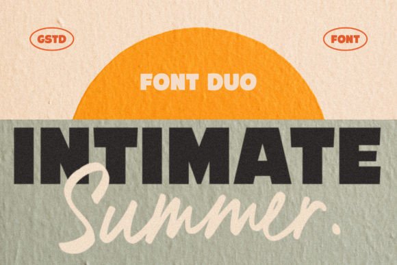 Intimate Summer Font Duo