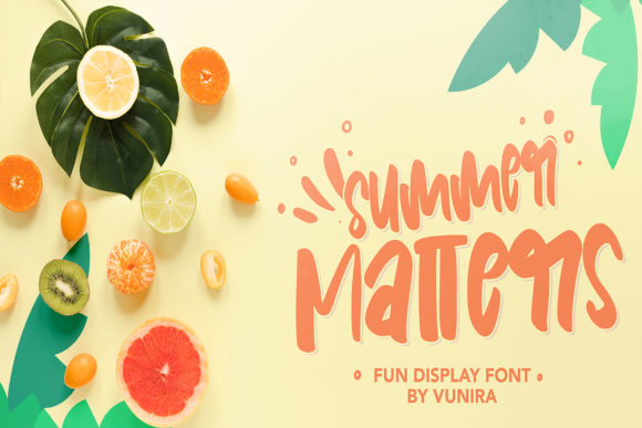 Summer Matters Sweet Handcrafted Display Font