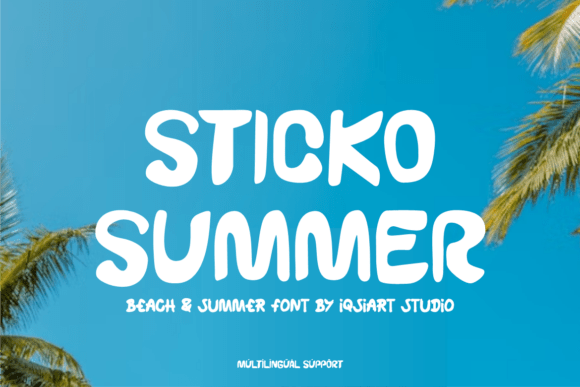 Sticko Summer Rounded Display Font