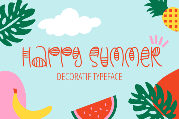 Happy Summer Whimsical Display Font