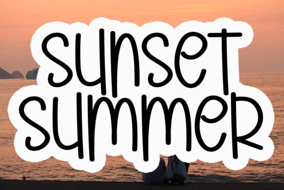 Sunset Summer Modern Display Font
