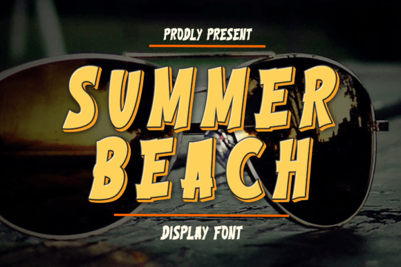 Summer Beach Display Font