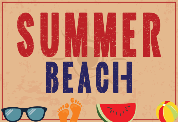 Summer Beach Colorburst Font