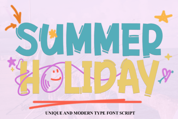 Summer Holiday Magical Display Font
