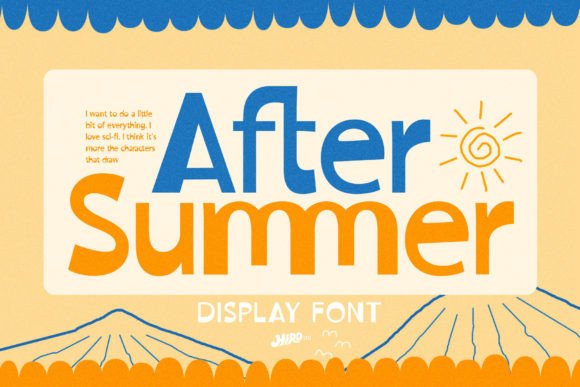 After Summer Retro Display Font