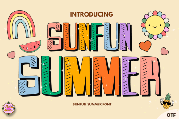 Sunfun Summer Vibrant Modern Typeface