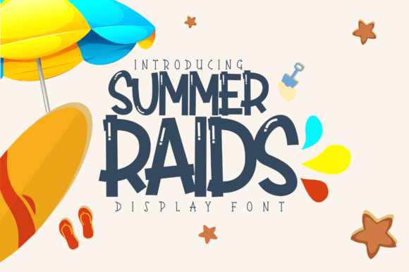 Summer Raids Playful Font