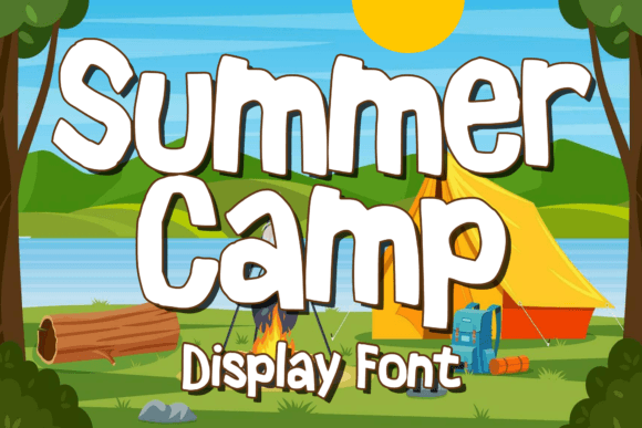 Summer Camp Playful Display Font