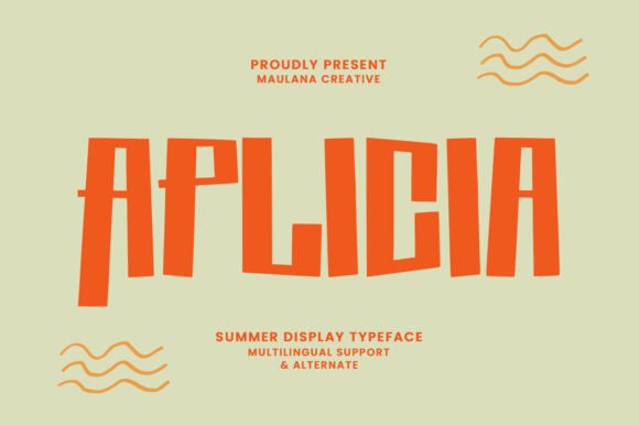 Aplicia Summer Display Typeface