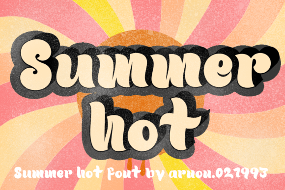 Summer Hot Retro Display Font