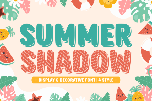 Summer Shadow Display Font