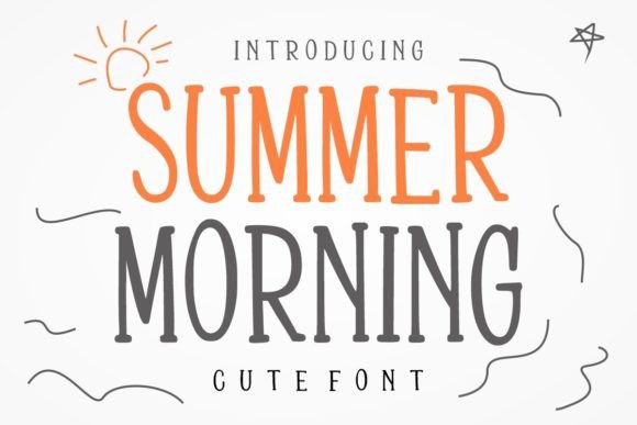 Summer Morning Handwritten Display Font
