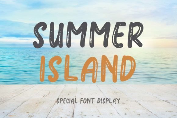 Summer Island Youthful Brush Font