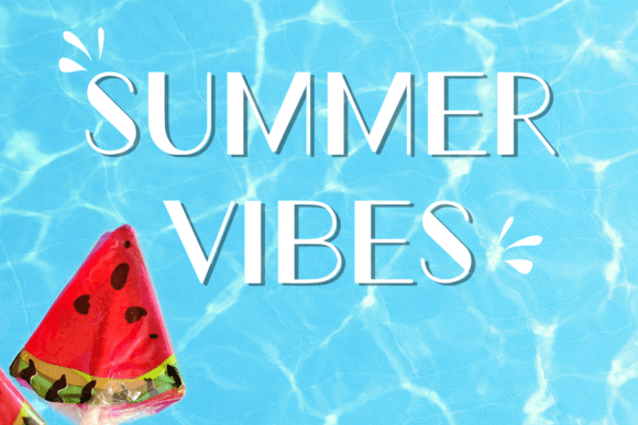 Summer Vibes Display Font