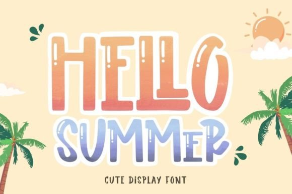 Hello Summer Cute Display Font