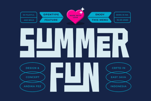 Summer Fun Bold Chunky Display Font