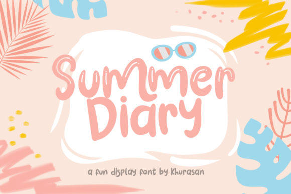 Summer Diary Quirky Colorful Display Font