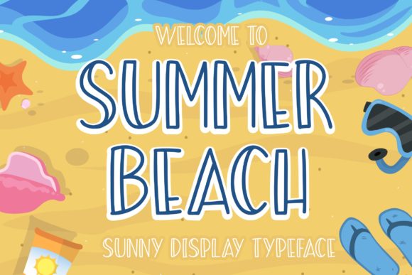 Summer Beach Display Typeface