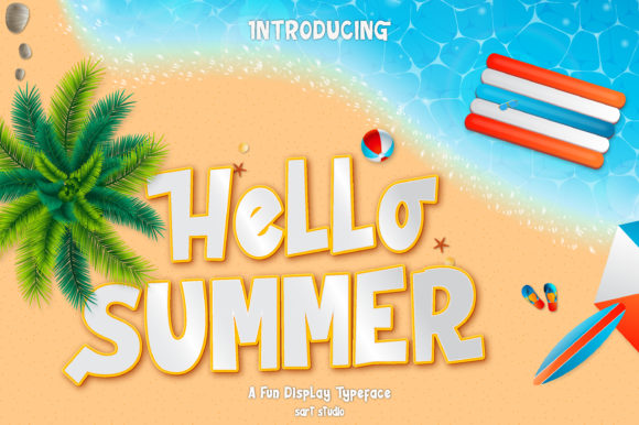 Hello Summer Cheerful Display Font