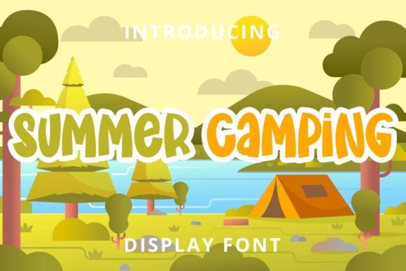 Summer Camping Playful Display Font