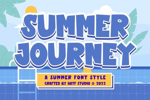 Summer Journey Bubbly Display Font