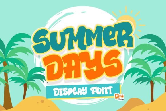 Summer Days Bubbly Display Font