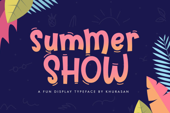 Shummer Show Summer Display Font