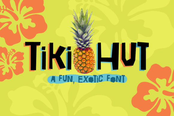 Tiki Hut Tropical Display Font