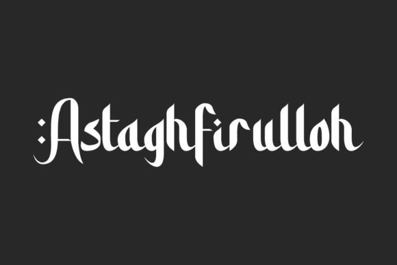 Astaghfirulloh Arabic-Inspired Display Font