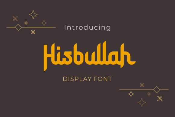 Hisbullah Arabic-Look Bold Display Font