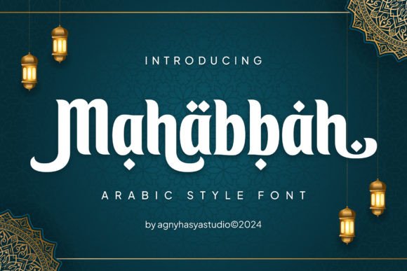 Mahabbah Arabic Calligraphy Typeface