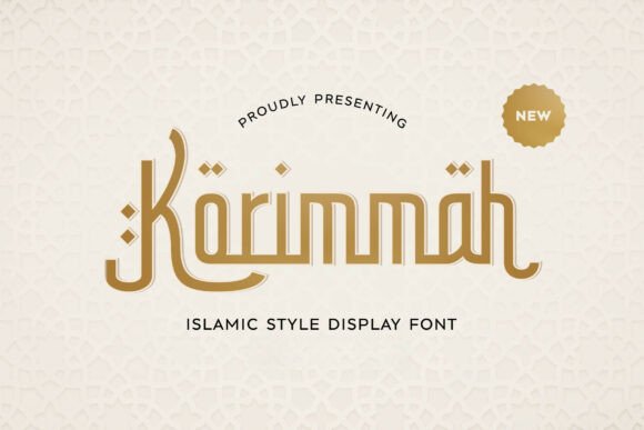 Korimmah Geometric Islamic Display Font