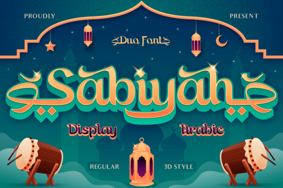 Sabiyah Arabic-Inspired Festive Display Font