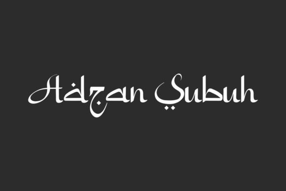 Adzan Subuh Arabic-Latin Display Font