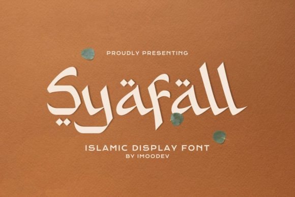 Syafall Arabic-Style Display Font