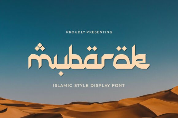 Mubarak Geometric Arabic-Inspired Display Font