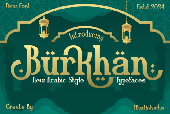 Burkhan Arabic-Inspired Display Typeface