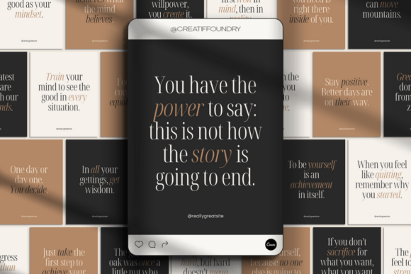 Minimalist Mindset Quote Templates