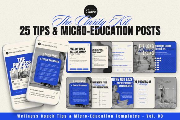 Wellness Insights Canva Templates