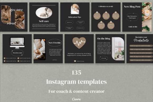 Elegant Canva Instagram Templates Package